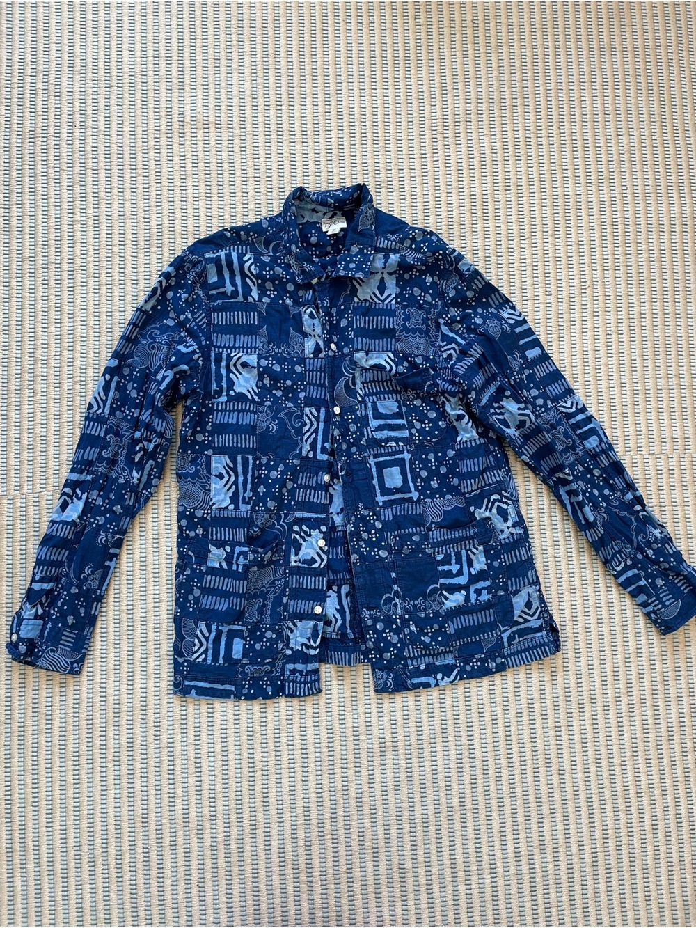 Men’s J Crew Madras shirt jacket